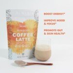 Mushroom Coffee Latte with Collagen – 30 Servings