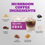 Collagen Mushroom Instant Coffee with Lion's Mane & Reishi