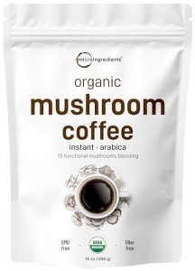Organic 10-in-1 Mushroom Coffee Powder - 14oz