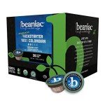 Beaniac Organic Colombian Mushroom Coffee Pods - 30 Count