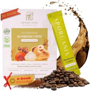 Organic Mushroom Coffee Blend with Premium Arabica