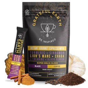 Grateful Earth Mushroom Coffee Blend, 20 Packets