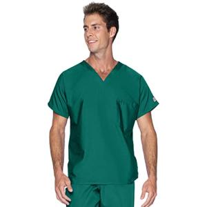 Landau Unisex Relaxed Fit V-Neck Scrub Top