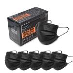 FriCARE 50 Pack Black Disposable Face Masks