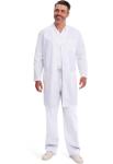 Dickies Unisex 40" White Lab Coat, Medium
