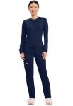 Women's Soft Stretch Cargo Scrub Pants, Navy