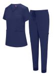 Women's 10 Pocket Cool Stretch Jogger Scrub Set