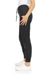 MediChic Jogger Scrub Pants for Women, Soft 4-Way Stretch Women's Medical Scrub Pants, 5-Pockets with Elastic Waistband and Drawstring, for Nurses, Doctors, and Health Workers, Black