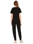 Comfortable Women's Medical Scrubs Set - Black