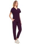 CozyFit Women’s Curved V-Neck Scrub Set - XXL