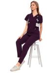 CozyFit Women’s Curved V-Neck Scrub Set - XXL