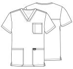 Cherokee Workwear Revolution Men's V-Neck Scrub Top