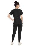 Eadflie Women's V-Neck Top & Jogger Scrub Set