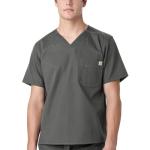 Ripstop & Sub-Scrubs Men's Utility Scrub Top Dark Pewter