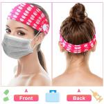 Jexine 20 Pcs Women Nurse Headbands with Button Wide Nurse Headbands for Mask Non Slip Elastic Ear Protection Christmas Gift for Nurses Doctors Sweatband Medical Nursing Hairband Workout Yoga Turban