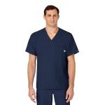 WonderWink Men's Navy V-Neck Medical Scrub Top