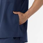 WonderWink Men's Navy V-Neck Medical Scrub Top