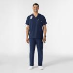WonderWink Men's Navy V-Neck Medical Scrub Top