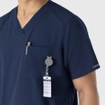 WonderWink Men's Navy V-Neck Medical Scrub Top