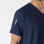 WonderWink Men's Navy V-Neck Medical Scrub Top