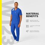 WonderWink Men's Navy V-Neck Medical Scrub Top