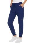 Nautica Scrub Pants for Women, Breathable Drawstring Jogger Scrubs for Women, 5 Pocket Stretch Soft Scrub Bottoms for Woman Navy