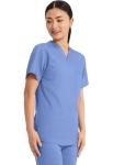 Cherokee Unisex Tuckable V-Neck Scrub Top, Ciel Blue