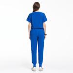Uniforms World Scrubs for Women Set - Stretch Scrub Top & Pants with 8 Pockets, Yoga Waistband, Anti Wrinkle, Slim Fit