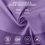 YEZEX Scrubs for Women Set, Women's V-Neck Top & Jogger Scrub Pants, Nursing Uniform Scrubs Set with 8 Pockets, for Nurse Esthetician Workwear (Purple)