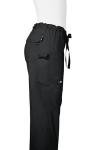 Koi Women's Lindsey Ultra Comfortable Cargo Style Scrub Pants (Petite Sizes), Black, Large/Petite