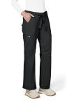 Koi Women's Lindsey Ultra Comfortable Cargo Style Scrub Pants (Petite Sizes), Black, Large/Petite