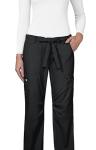 Koi Women's Lindsey Ultra Comfortable Cargo Style Scrub Pants (Petite Sizes), Black, Large/Petite