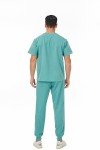 Careberry Men's V-Neck Short Sleeve Scrub Top