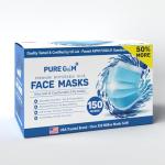 Comfortable 3-Ply Blue Disposable Face Masks Pack