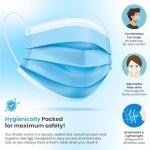 Comfortable 3-Ply Blue Disposable Face Masks Pack