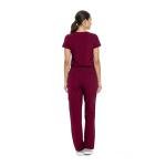 Natural Uniforms Women's Burgundy Cool Stretch Scrubs Set