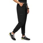 FIGS Zamora High Waisted Jogger Style Scrub Pants for Women - Black, Regular M