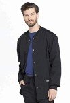 Cherokee Men’s Long Sleeve Scrub Jacket - Black
