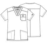 Men's Dickies Hospital Scrub Top - Black