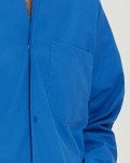 Men's Steel Grey Relaxed Fit Scrub Jacket