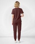 Eipnare Scrubs for Women Set, Stretchy V-Neck Top & Jogger Pants with Multi-Pocket Yoga Waistband