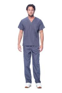 Men’s Pewter Gray Medical Scrub Set