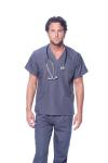 Men’s Pewter Gray Medical Scrub Set