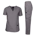Men’s Pewter Gray Medical Scrub Set