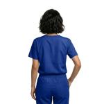 Unisex 3 Pocket Scrub Top in True Navy
