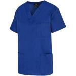 Unisex 3 Pocket Scrub Top in True Navy