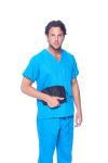 Dagacci Men's Medical Scrub Set, Turquoise, XXL
