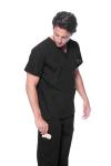 Dagacci Medical Uniform Scrubs Medical Uniform Unisex Scrubs Set Medical Scrubs Top and Pants (XX-Large, Black)