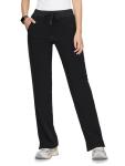 floralhue Women's Scrub Pants - Breathable & Soft Straight-Leg Pull-on Cargo Pant,Drawstring Bottoms with 3 Pockets,Black,XL