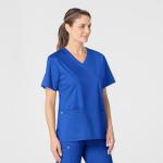 WonderWORK Women's Royal V-Neck Scrub Top